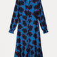 POM Amsterdam Dresses ROBE - Flower Pop Blue