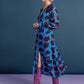 POM Amsterdam Dresses ROBE - Flower Pop Blue