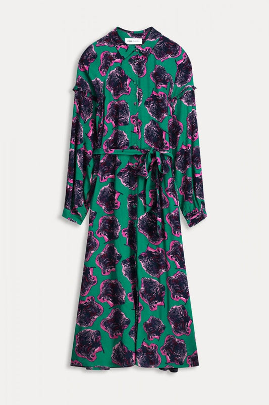 POM Amsterdam Dresses ROBE - Flower Pop Pink