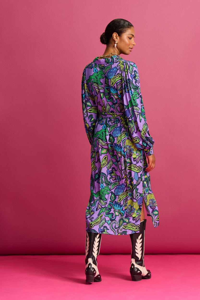 POM Amsterdam Dresses ROBE - Full Glow Lilac