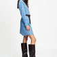 POM Amsterdam Dresses ROBE - Indy Check Sapphire Blue