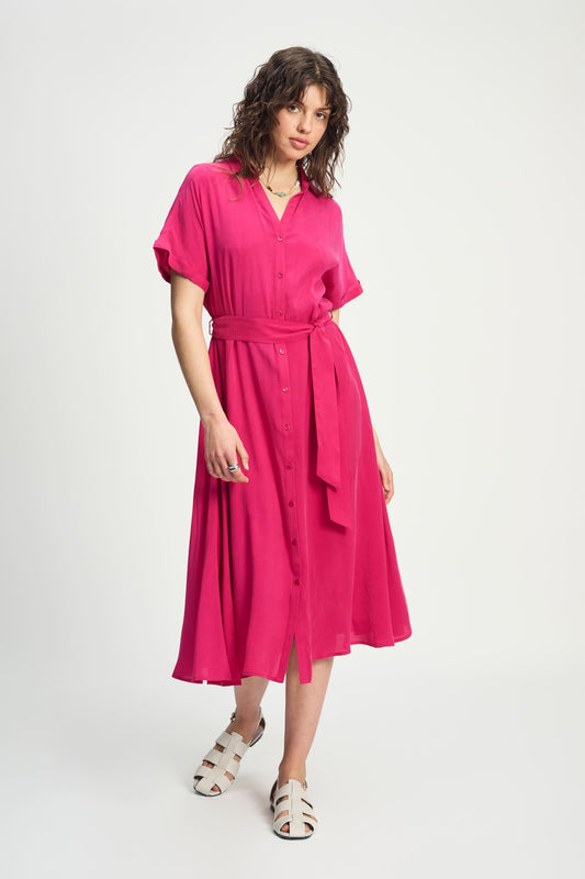POM Amsterdam Dresses ROBE - Lynn Fuchsia