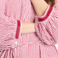 POM Amsterdam Dresses ROBE - Seersucker Red White