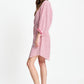 POM Amsterdam Dresses ROBE - Seersucker Red White