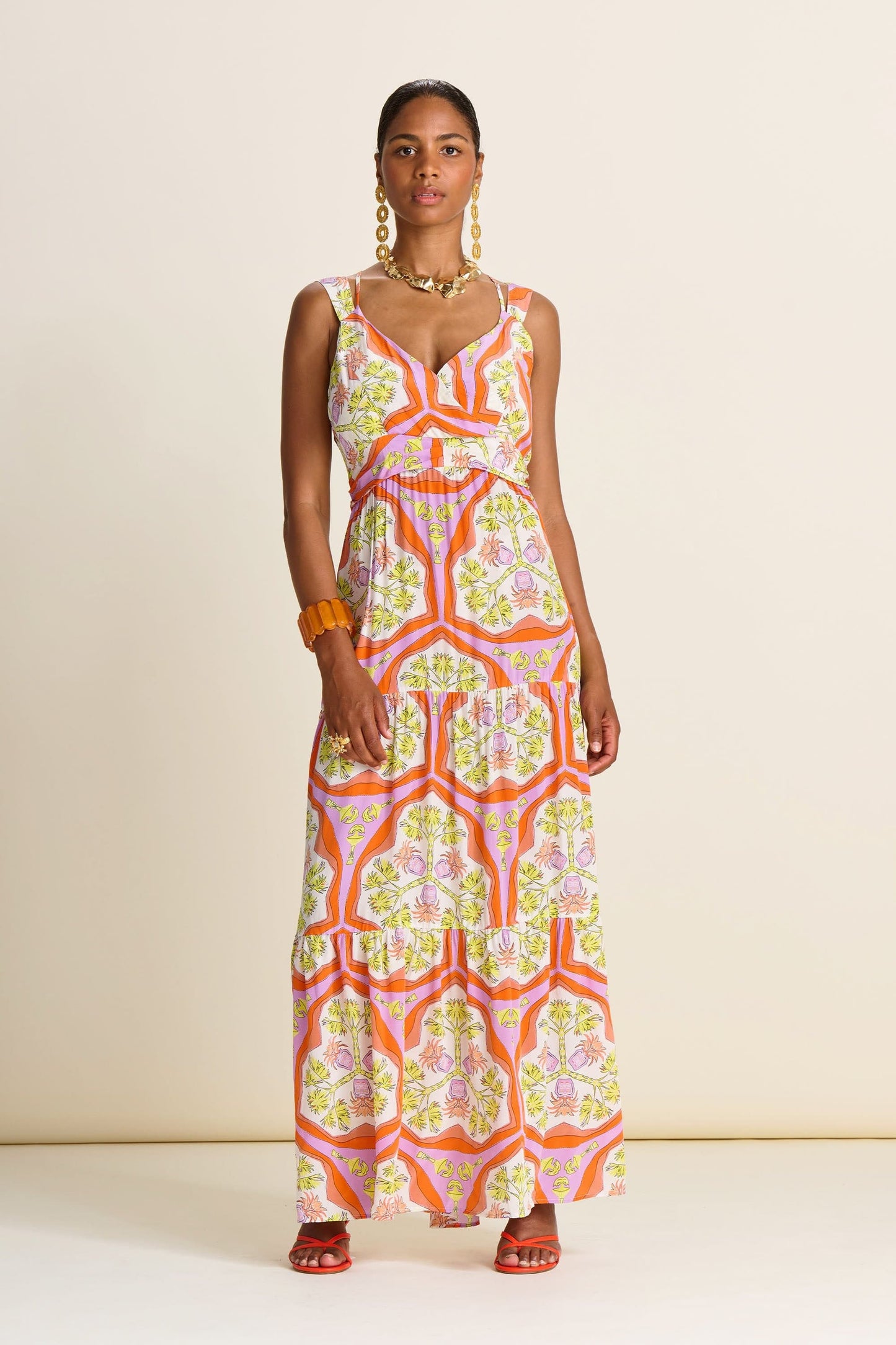 POM Amsterdam Dresses ROBE - Strap Marrakesh Summer