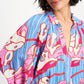 POM Amsterdam Dresses ROBE - Urban Flora Stripe Linen