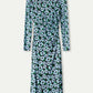 POM Amsterdam Dresses ROBE - Wild Flowers Blue