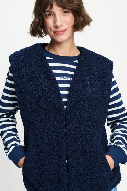 POM Amsterdam Gilets Blue / 34 GILET - Gina Eternal Blue