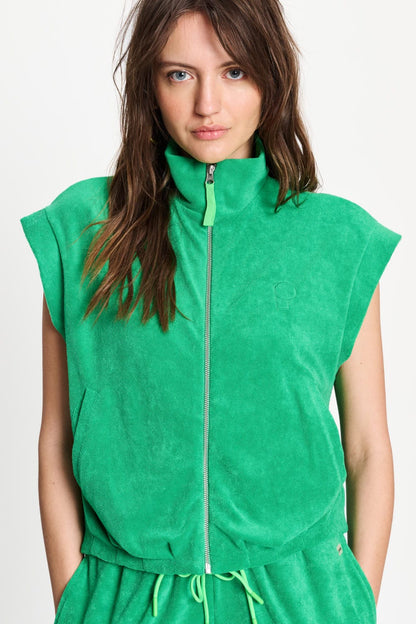 POM Amsterdam Gilets Green / 34 GILET - Terry Palm Green