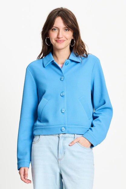 POM Amsterdam Jackets Blue / 34 VEST - Iris Smashing Blue