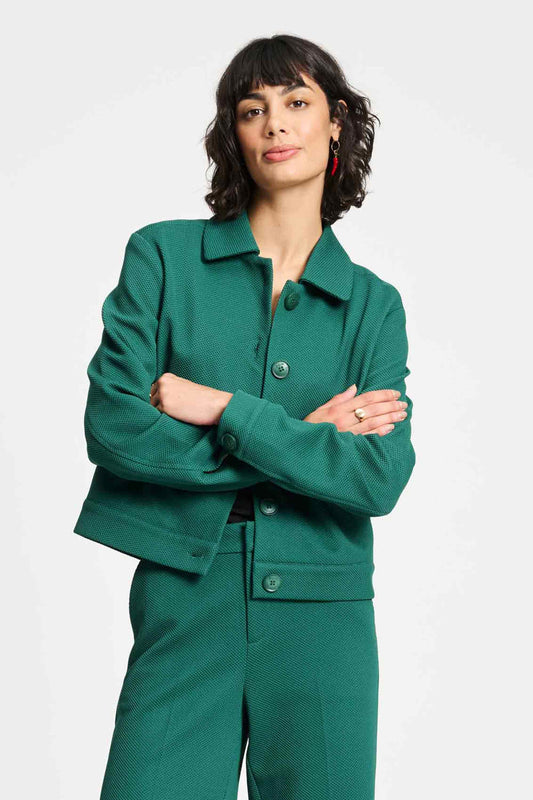 POM Amsterdam Jackets Green / 34 VEST - Iris Pine Green