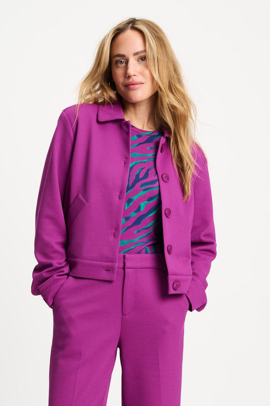 POM Amsterdam Jackets Purple / 34 VEST - Iris Wild Purple