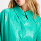 POM Amsterdam Jackets VEST - Faux Leather Wander Green
