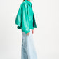 POM Amsterdam Jackets VEST - Faux Leather Wander Green