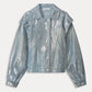 POM Amsterdam Jackets VESTE - Denim Metallic