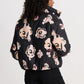 POM Amsterdam Jackets VESTE - Flower Glory Black