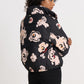 POM Amsterdam Jackets VESTE - Flower Glory Black