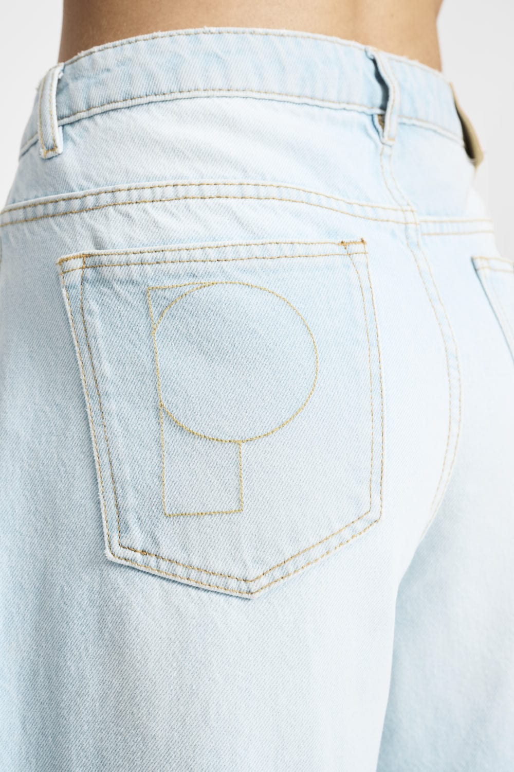 POM Amsterdam Jeans JEANS - Baggy Wideleg Light Blue