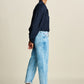 POM Amsterdam Jeans JEANS - Eline Straight Mid Bleu