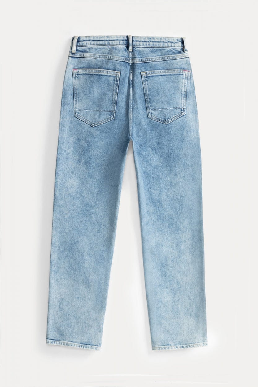 POM Amsterdam Jeans JEANS - Eline Straight Mid Bleu