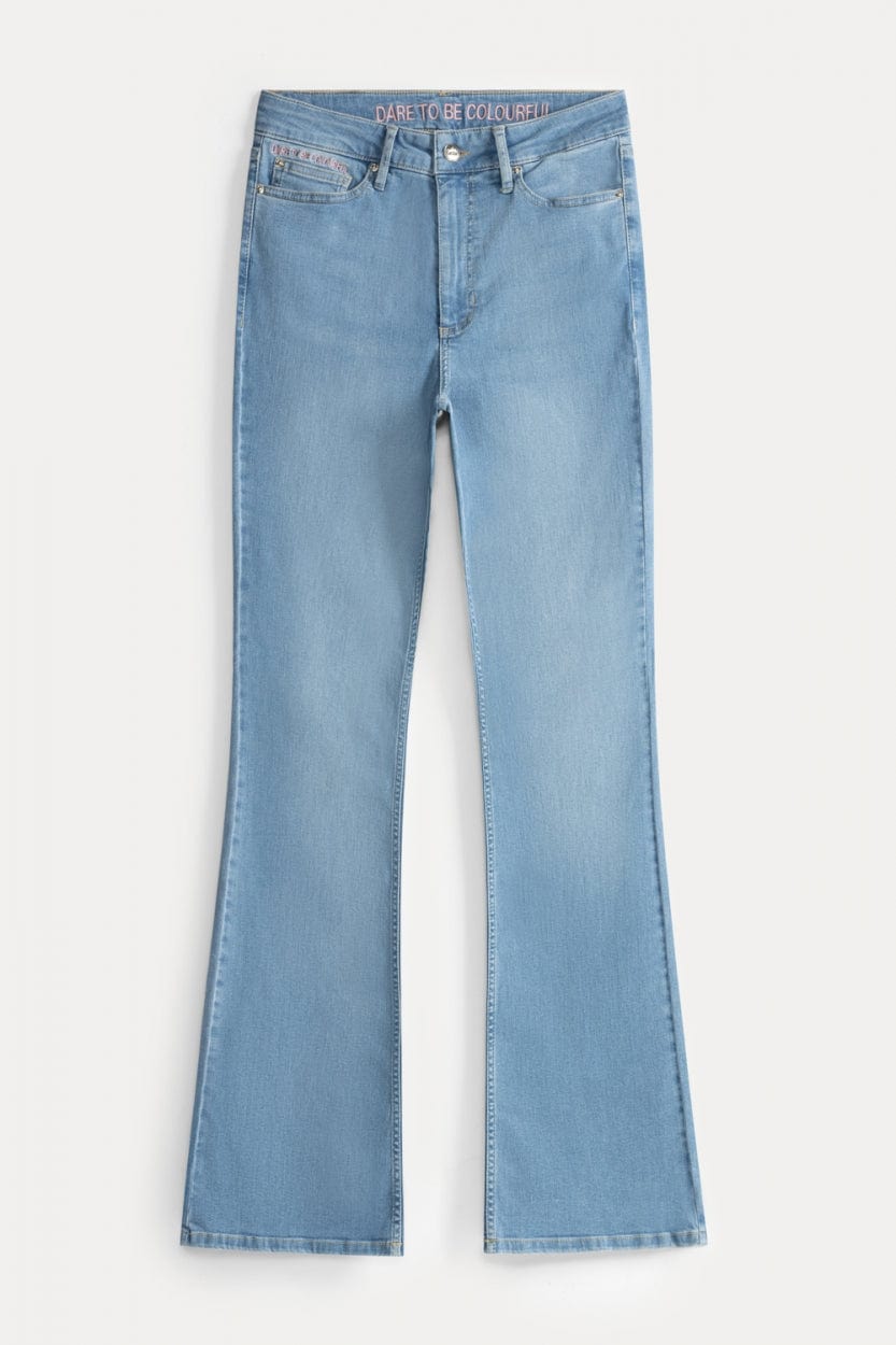 POM Amsterdam Jeans JEANS - Esmee Flare Light Blue