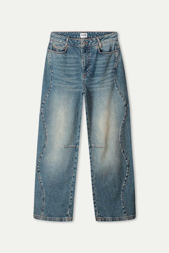 POM Amsterdam Jeans JEANS - Jacky Studs Dark Blue