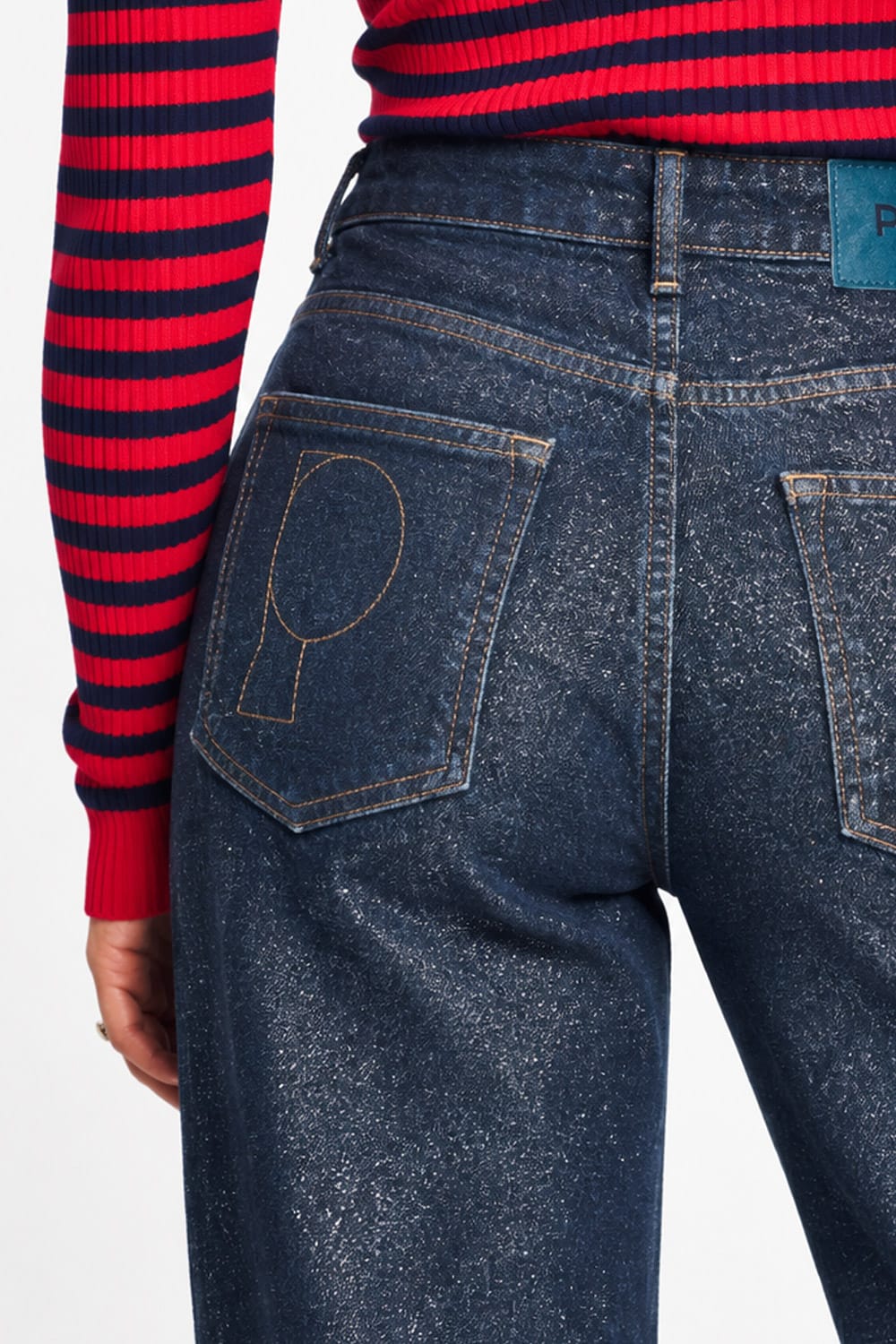 POM Amsterdam Jeans JEANS - Julia Shimmer Dark Blue