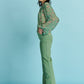 POM Amsterdam Jeans JEANS - Kate Flare Mythical Green