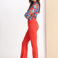 POM Amsterdam Jeans JEANS - Kate Flare Phoenix Red