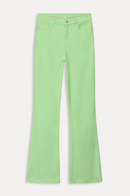 POM Amsterdam Jeans JEANS - Kate Flare Summer Green