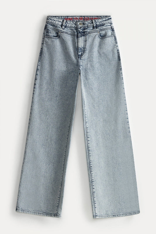 POM Amsterdam Jeans JEANS - Pantalon jambes larges Light Blue