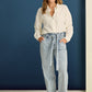 POM Amsterdam Jeans JEANS - Quilt Droit Light Blue
