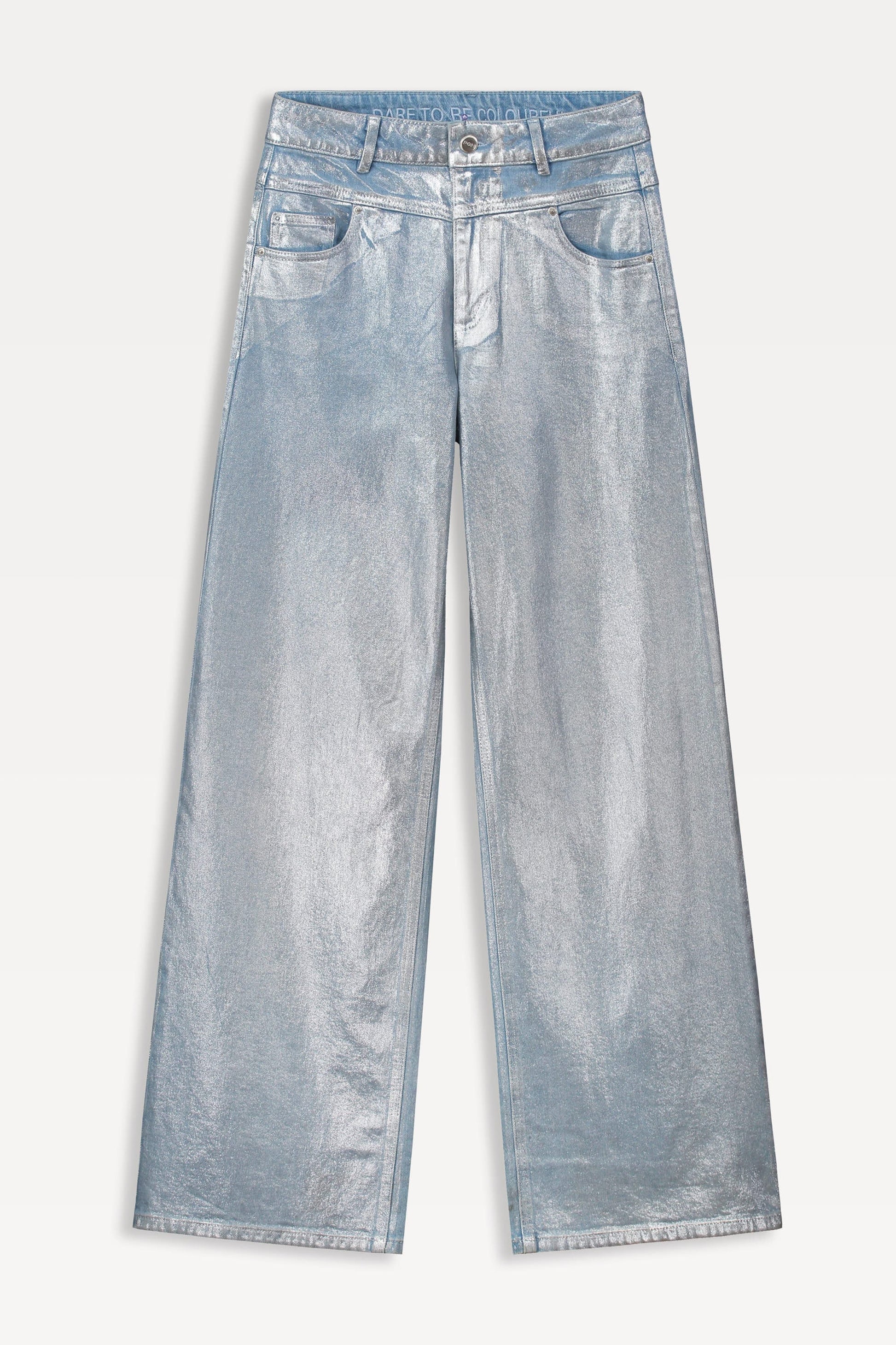 POM Amsterdam Jeans JEANS - Wide Leg Denim Metallic