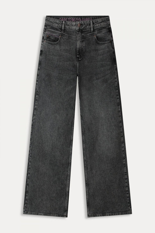 POM Amsterdam Jeans JEANS- Wide leg Grey Storm