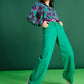 POM Amsterdam Jeans JEANS - Wide Leg Jade Green