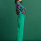 POM Amsterdam Jeans JEANS - Wide Leg Jade Green