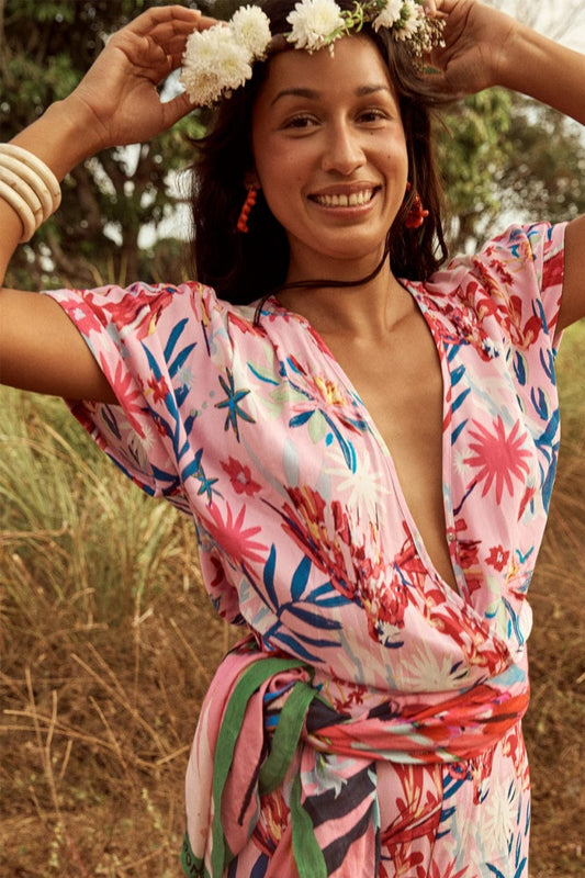 POM Amsterdam Jumpsuits COMBINAISON - Botanical Pink