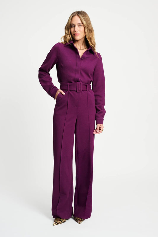 POM Amsterdam Jumpsuits Purple / 34 COMBINAISON - Plum