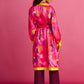 POM Amsterdam Kimono Pink / OS KIMONO - Brushwork Fiery Pink
