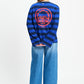 POM Amsterdam Longsleeves LONGSLEEVE - Joy Striped Blue