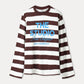 POM Amsterdam Longsleeves LONGSLEEVE - Joy Striped Brown White