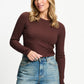 POM Amsterdam Longsleeves LONGSLEEVE - Rose Chocolate Brown