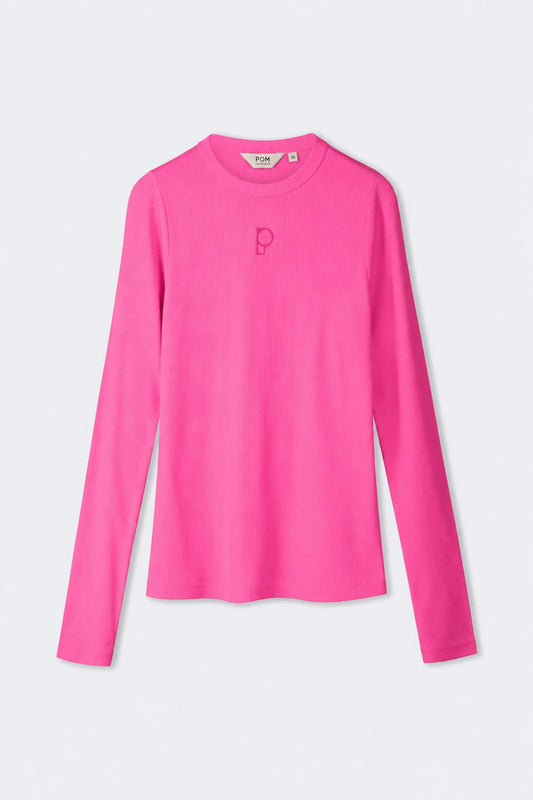 POM Amsterdam Longsleeves LONGSLEEVE - Rose Ultra Pink