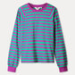 POM Amsterdam Longsleeves TOP - Striped Purple Green