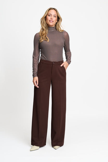 POM Amsterdam Pants Brown / 34 PANTALON - Lola Chocolate Brown