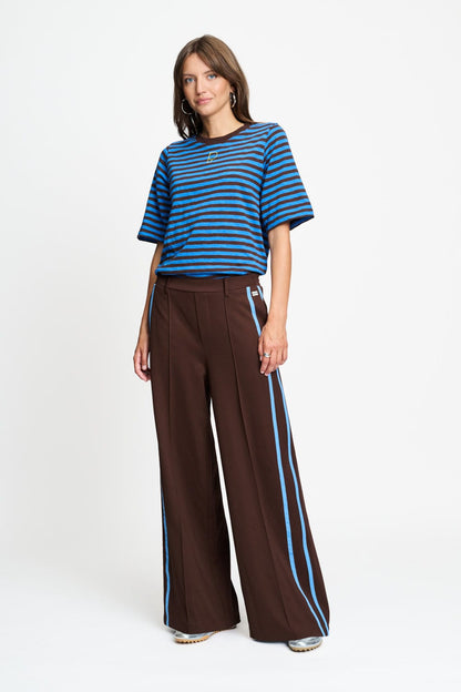 POM Amsterdam Pants Brown / 34 PANTS - Nora Chocolate Brown