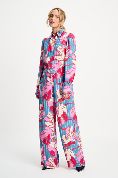 POM Amsterdam Pants Multi colour / 34 PANTS - Urban Flora Stripe