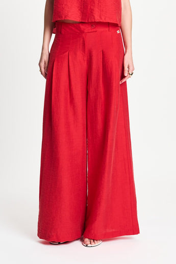 POM Amsterdam Pants PANTALON - Bloom Red