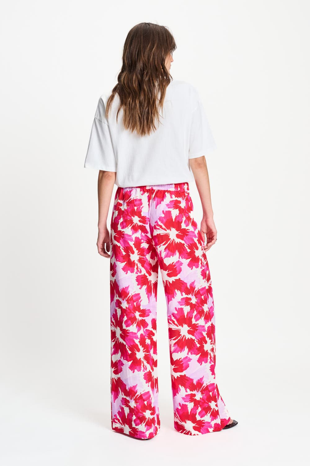 POM Amsterdam Pants PANTALON - Bubble Bloom Lavender Linen