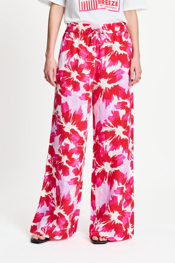 POM Amsterdam Pants PANTALON - Bubble Bloom Lavender Linen